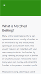 Mobile Screenshot of matchedbetting.co.uk
